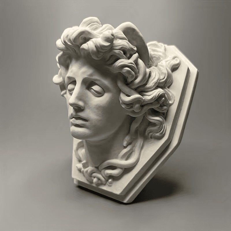 Medusa Head Statue