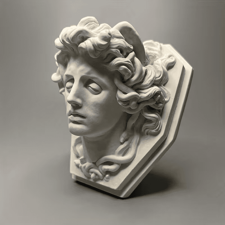 Medusa Head Statue